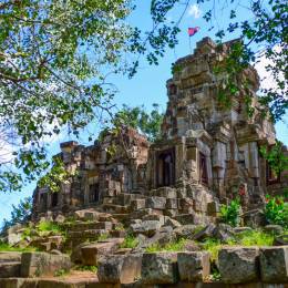 Enchanting Travel Cambodia Tours Battambang Wat Ek Phnom (temple) in Battambang,