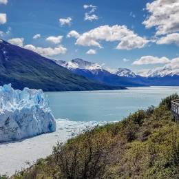 Weg zum Perito Moreno Gletscher in Patagonien, Argentinien