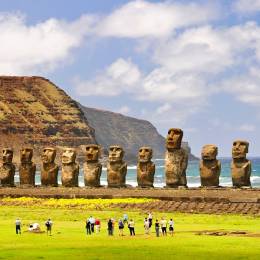 Visitors at the UNESCO World Heritage siite