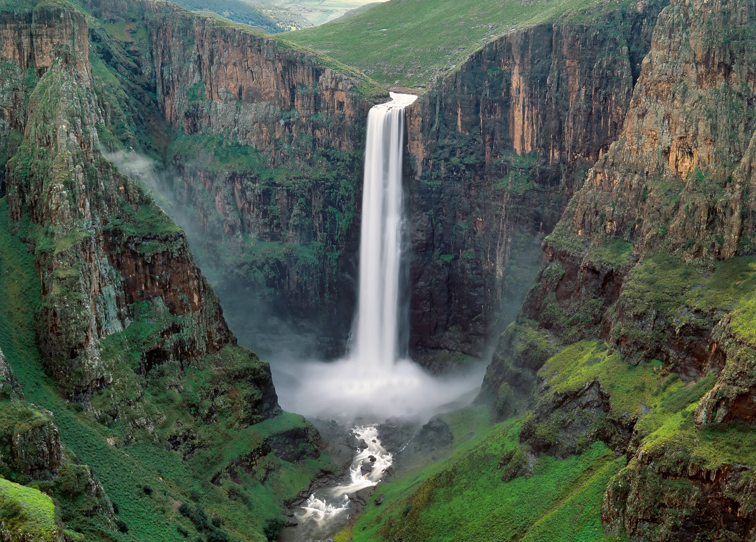 Lesotho Sehenswürdigkeiten: Die Maletsunyane Wasserfälle