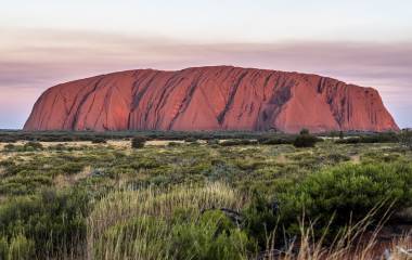 Uluru astatine  sunset