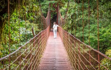 Costa Rica, puentes colgantes en Monteverde