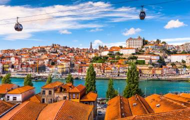 Porto, Portugal old town on the Douro River.