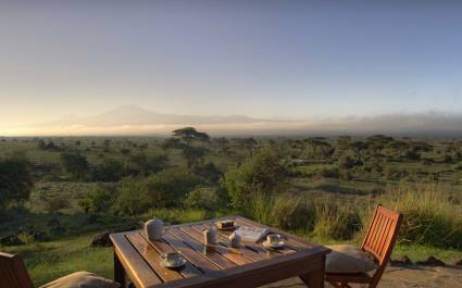 Enchanting Travels - Kenya Tours - Amboseli - Tortilis Camp - Morning Coffee