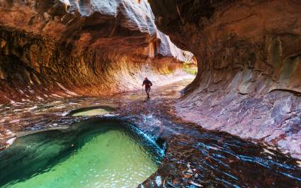 Narrows in Zion National Park, Utah USA