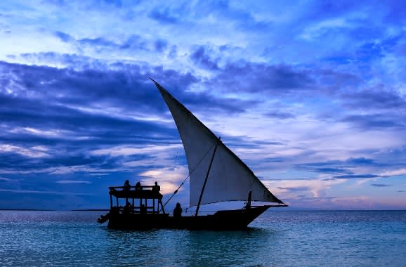 Segelboot in Tansania