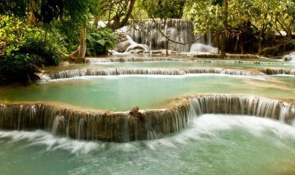 Kuang Si Wasserfälle, Luang Prabang, Laos