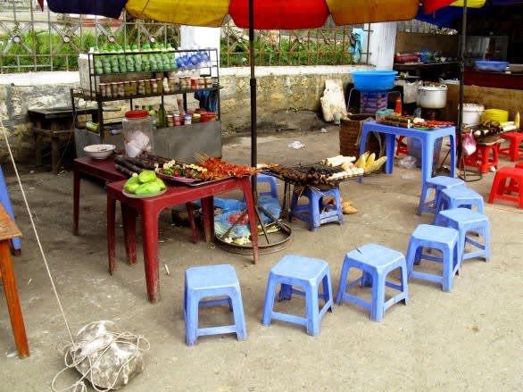 Ein Street Food Stand in Vietnam