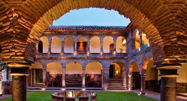 Courtyard at Inkaterra La Casona in Cusco, Peru