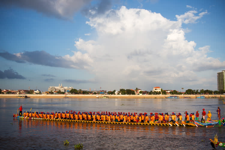 Wasser Festival in Kambodscha 