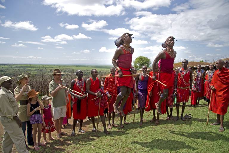 Dança Maasai em Masai Mara