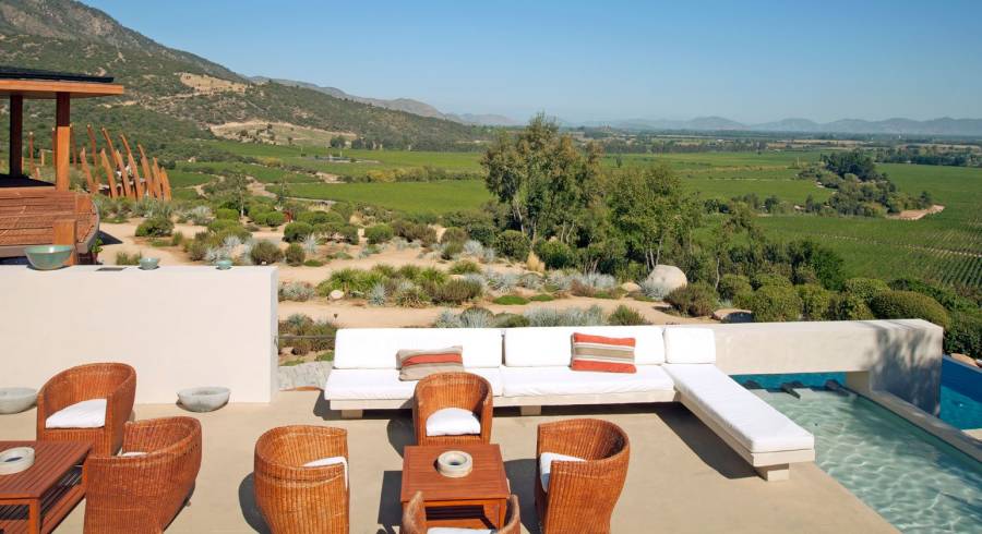 plantations and vineyards in Colchagua