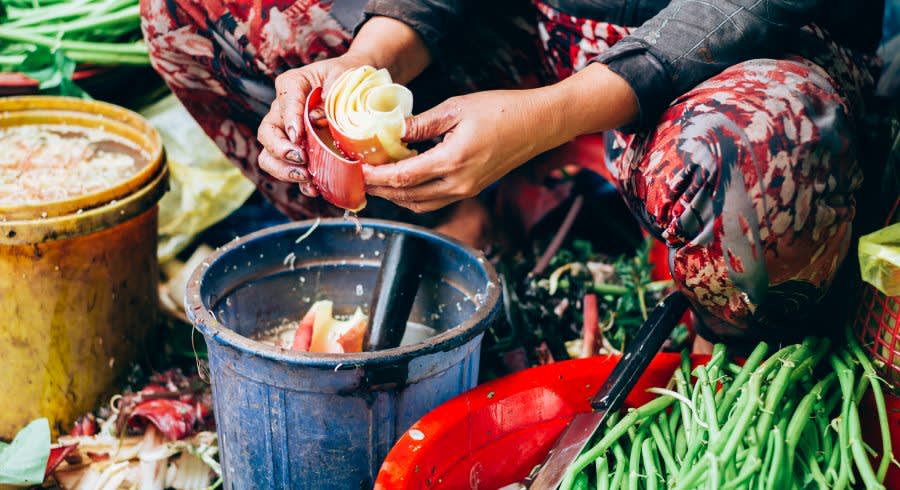 Südostasiatisches Street Food: Typisch vietnamesischer Markt