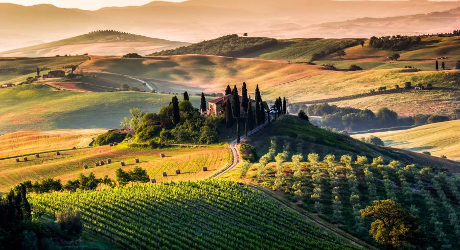 Enchanting Travels Europe Tours Toscana, paisagem panorâmica - Itália