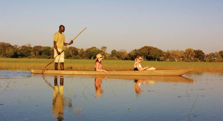 Mokoro ride in the Okavango Delta