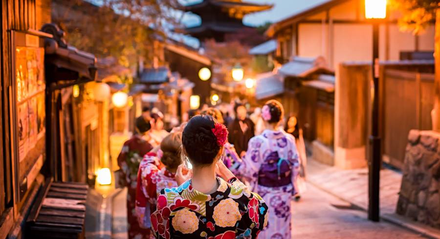 Gueixas em Kyoto, Japão