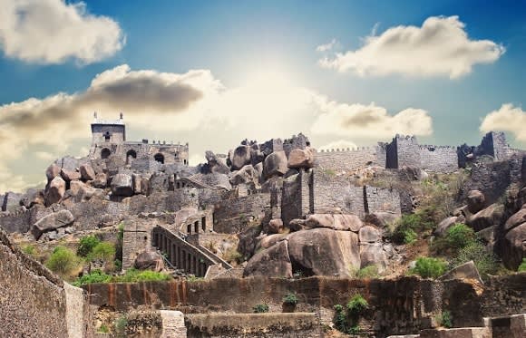 Golconda Fort, Hyderabad, India, Asia