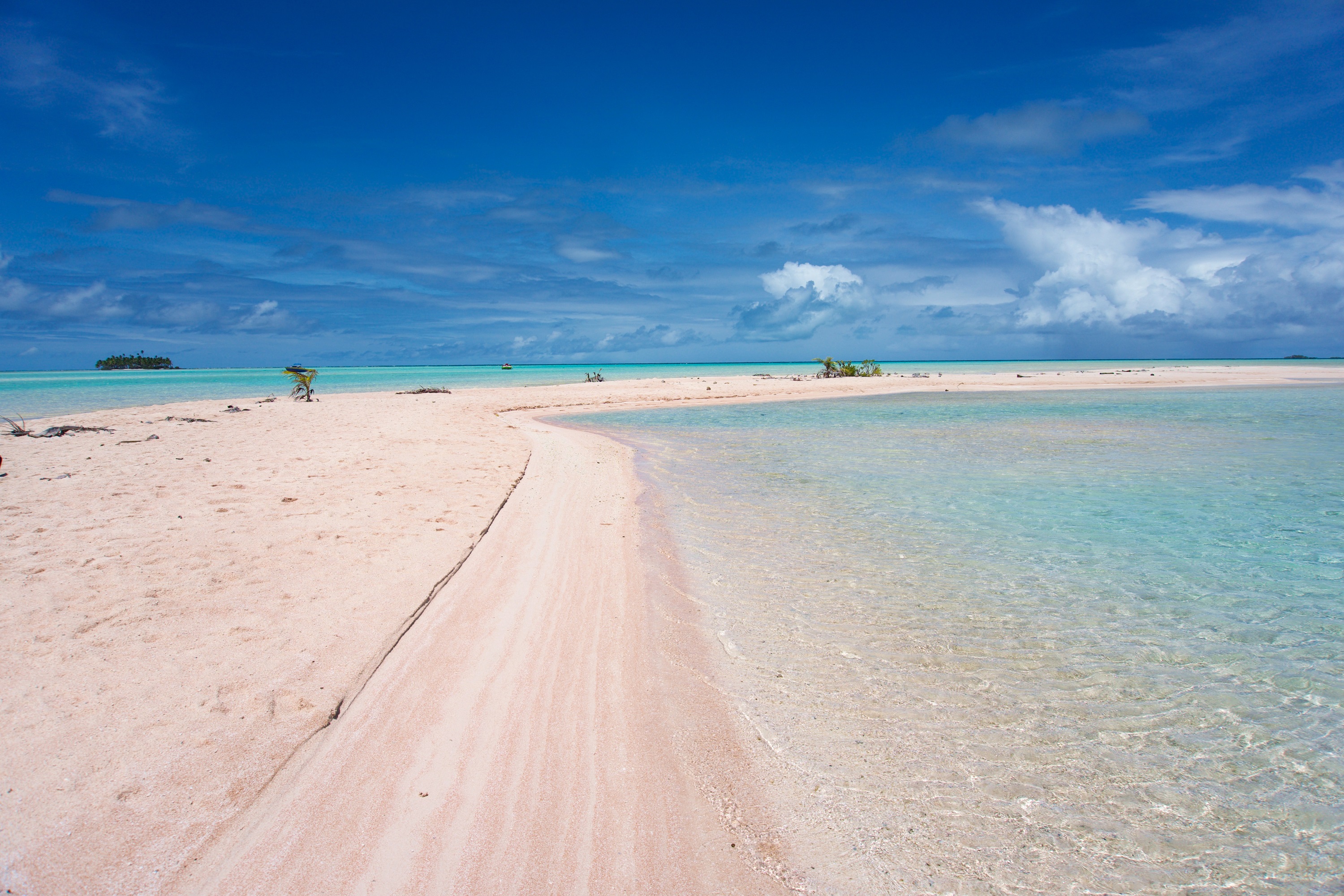 Les sables roses, Fakarava, Tuamotu - Drone Photography