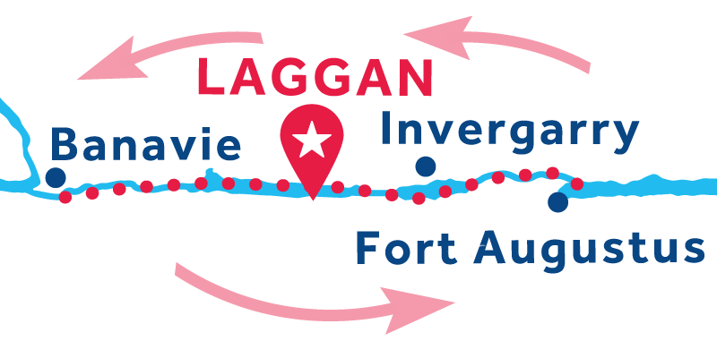 Laggan IDA Y VUELTA vía Banavie & Fort Augustus