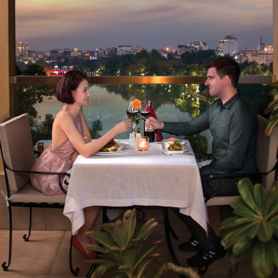 Restaurant at Silk Path Hotel in Hanoi, Vietnam