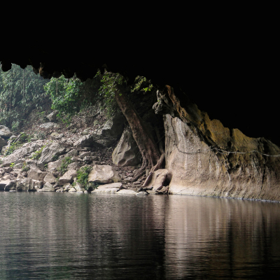 Tham Kong Lo Cave in Laos, Asia