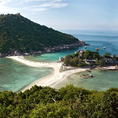 Panoramic view of Koh Tao Koh Nagyuan Thailand