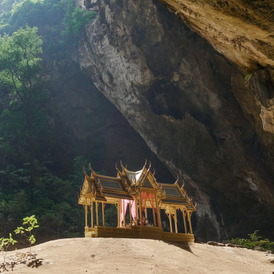 Pavillon in Phraya Nakorn cave nearby Hua Hin , Thailand . National Park Khao Sam Roi Yot