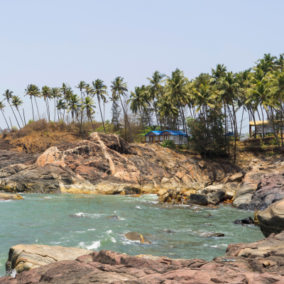 Beautiful Palolem beach in Goa, India