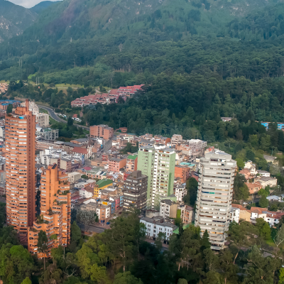 Aerial view of Bogota. Colombia, South America