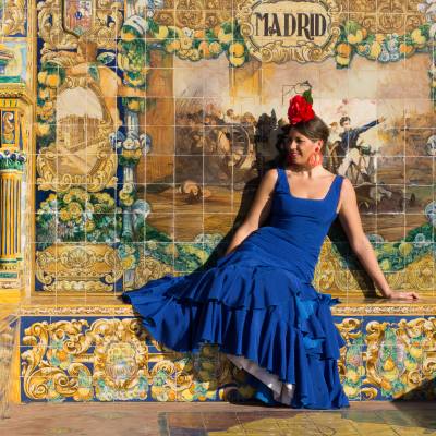 Enchanting Travels Spain Tours Beautiful Woman with flamenco dress