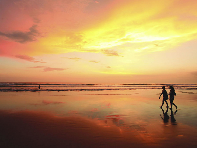 Sunset at Legian Beach