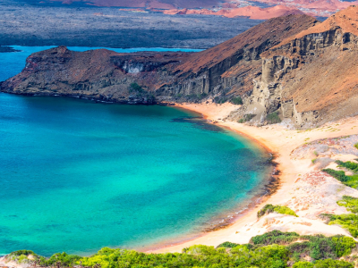 A beautiful beach in the Galapagos Island, Ecuador
