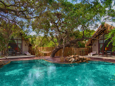 Cluster chalets and private pool