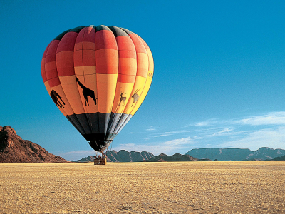 a large balloon in the sky
