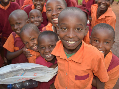 a group of people posing for the camera