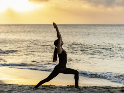 Yoga on the beach