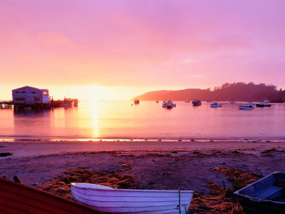 Invercargill beach at sunset