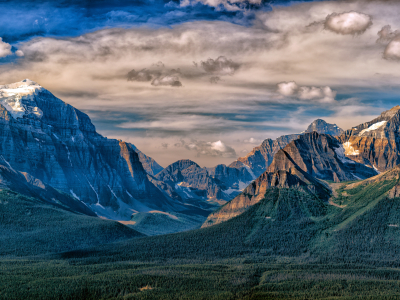 Rocky Mountains med helikopter