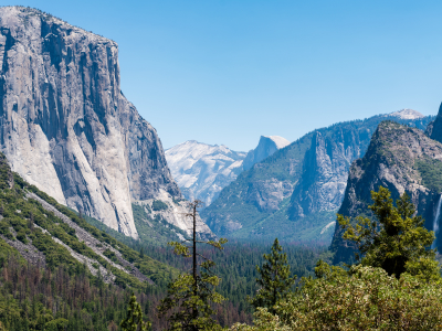 Panoramaudsigt over Yosemite, Det vestlige USA