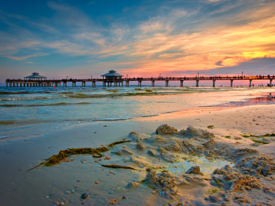 Fort Myers Beach Pier, Florida, USA