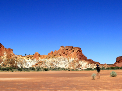 Klippeformationer i Alice Springs, Rainbow Valley, Northern Territory, Australien