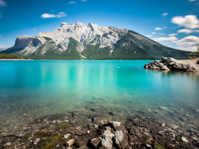 canada - alberta - banff - lake minnewanka 3500x2000px