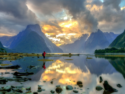 new zealand - sydøen - milford sound 2500x1200px