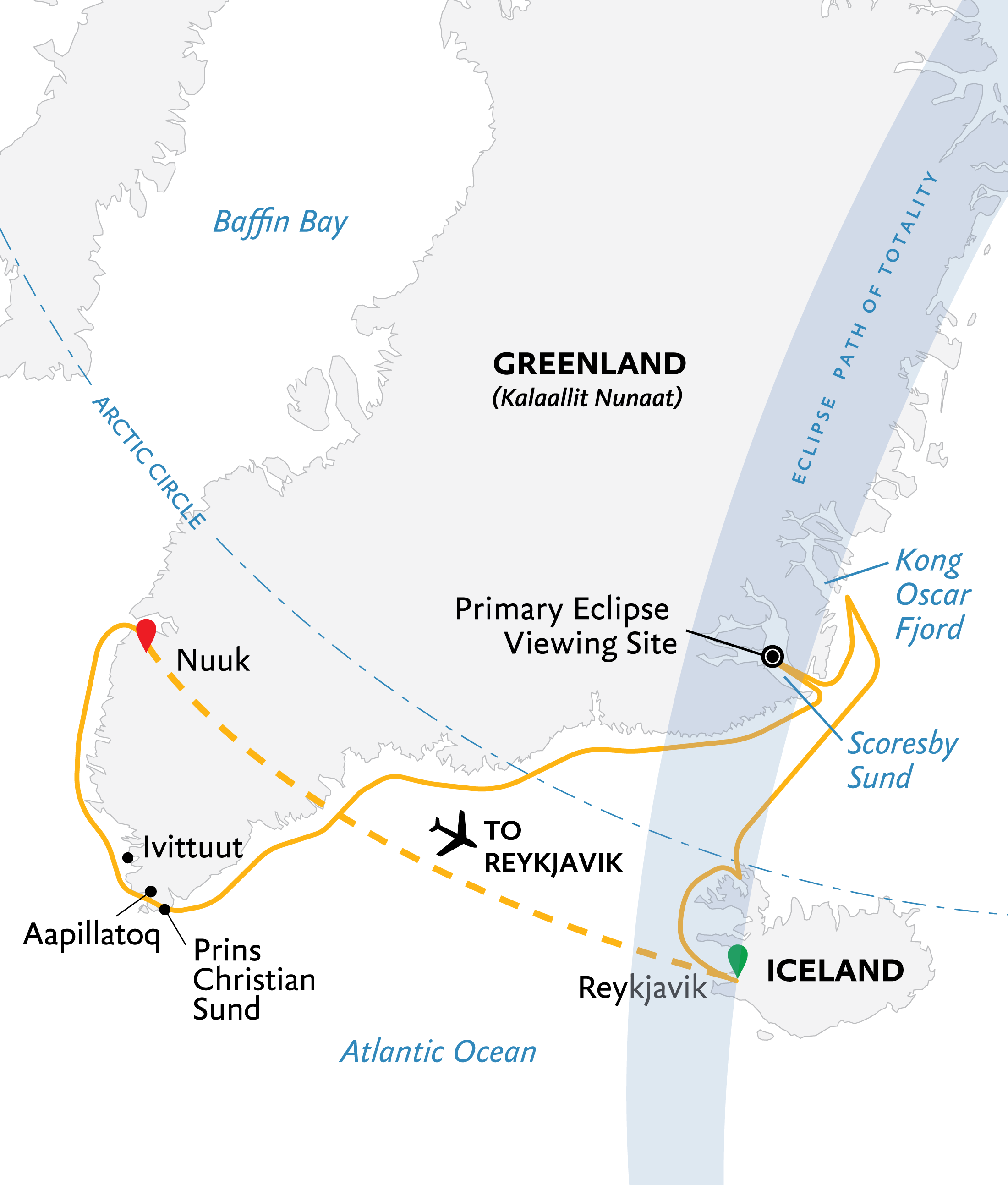 Iceland to Greenland: Total Solar Eclipse, 17 Days