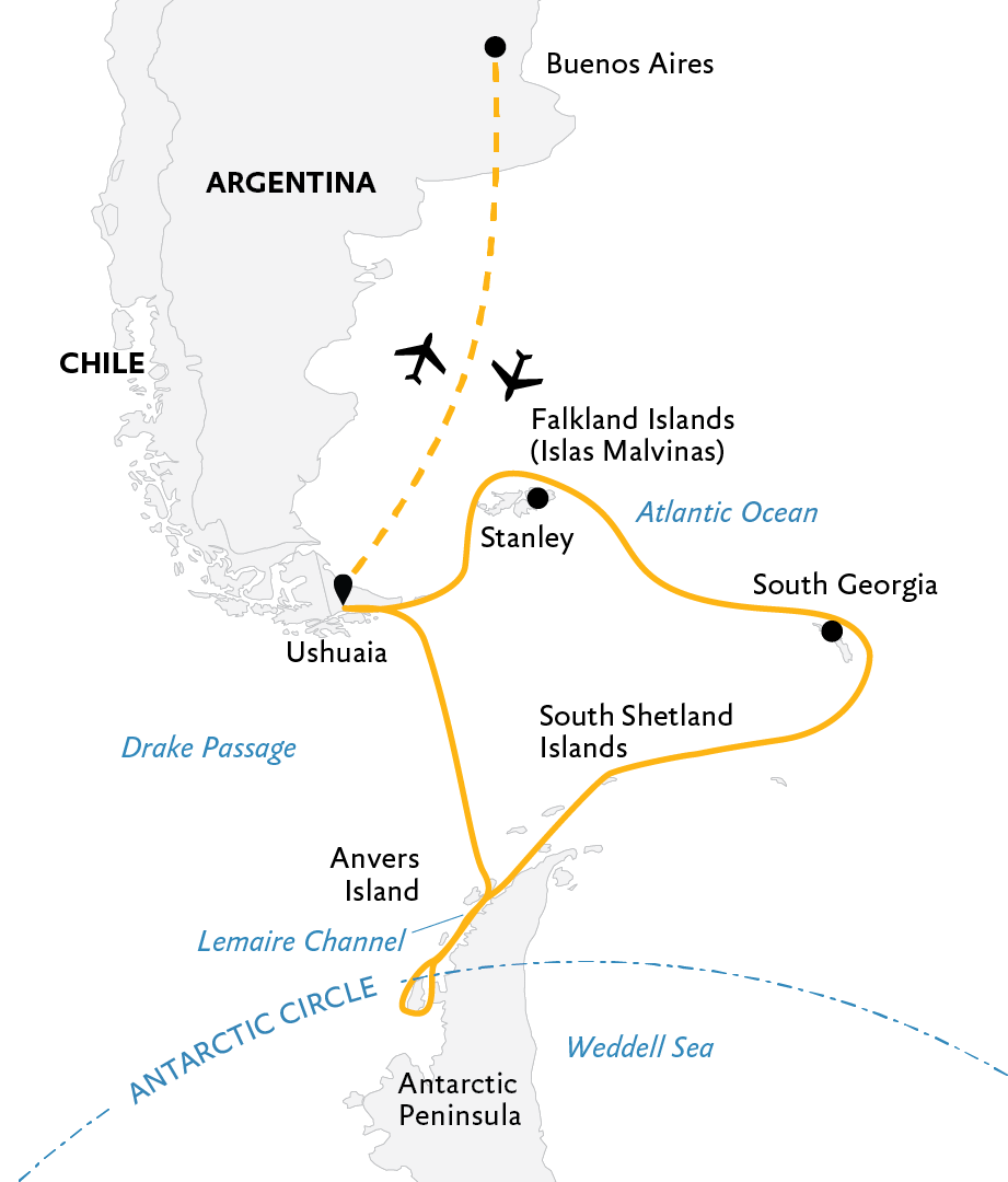 Epic Antarctica: The Falklands, South Georgia and Crossing the Circle