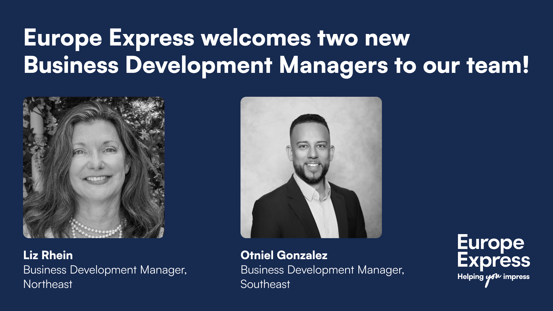 ビジネス・経済 The New International Manager Europe Express Appoints Liz Rhein and Otniel Gonzalez as Business