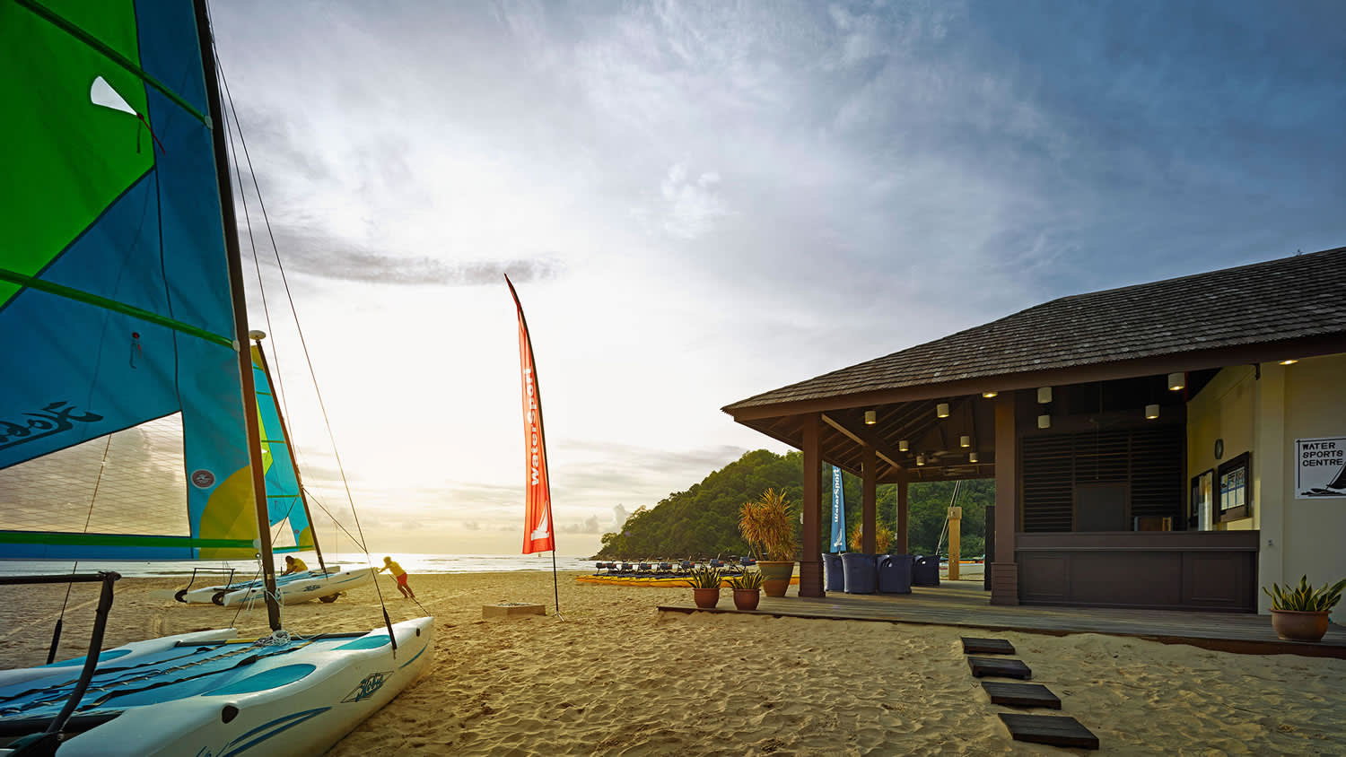 a boat sitting on top of a building