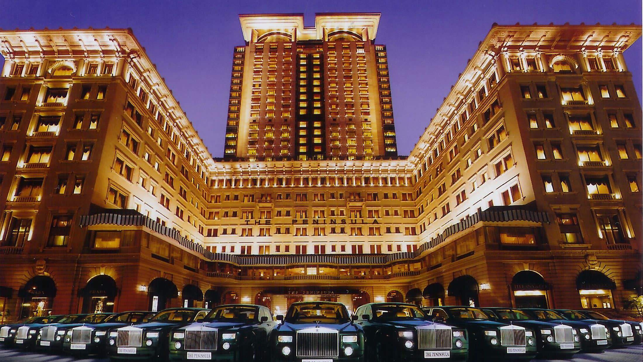 a group of people in front of a building