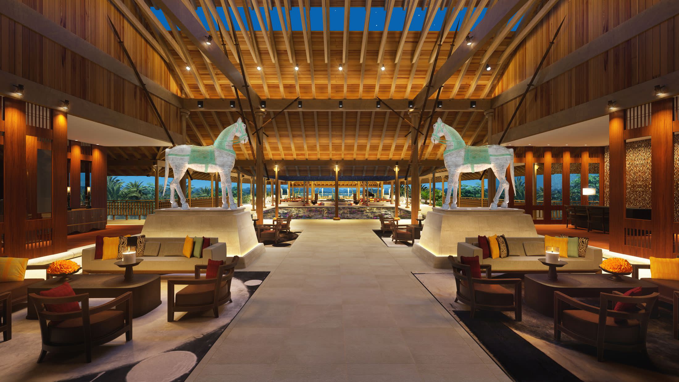 the inside of a building