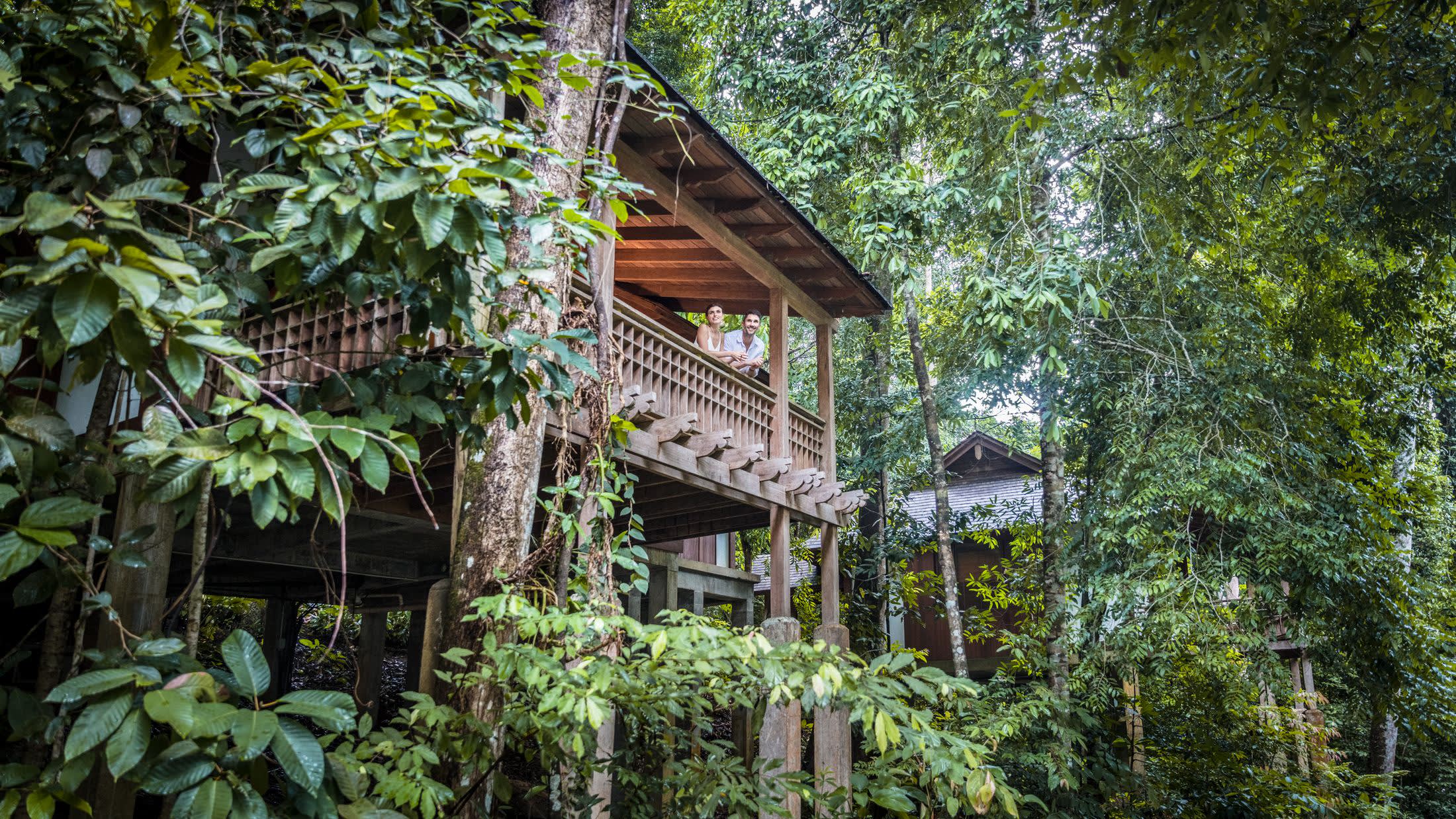 a house with bushes in the background